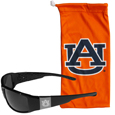 Auburn Tigers Etched Chrome Wrap Sunglasses and Bag