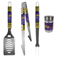 LSU Tigers 3 pc Tailgater BBQ Set and Season Shaker